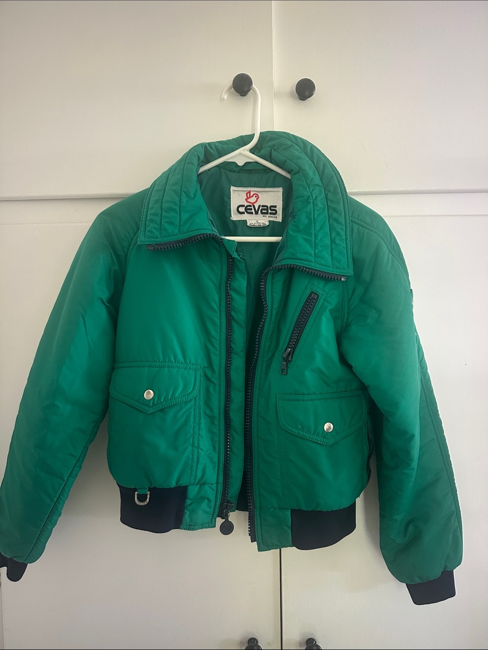 Women's vintage ski jacket. Cevas brand.